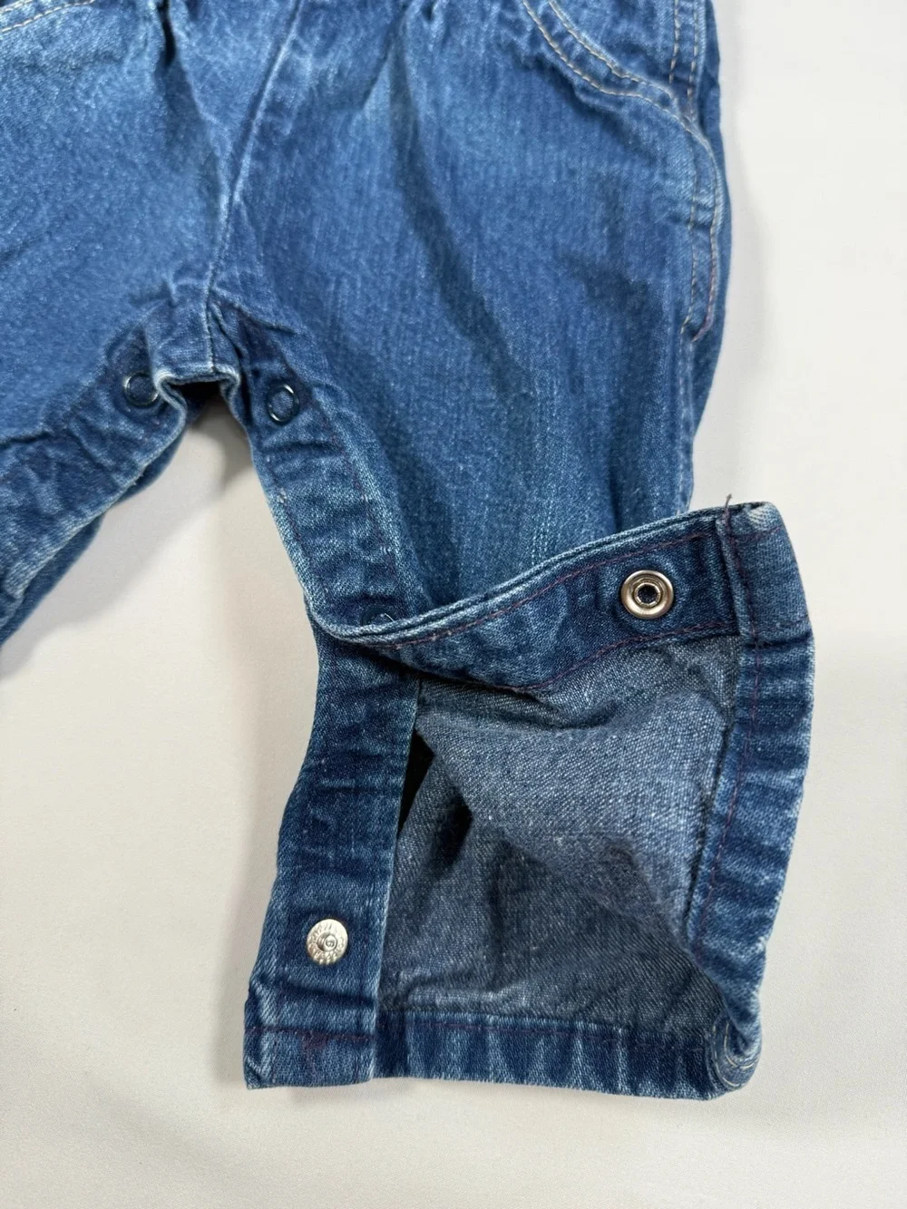 VINTAGE‎ OSHKOSH BGOSH Baby Denim Overalls 6-9M 90s Americana Farmcore Classic